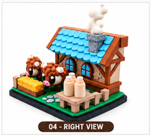 Highland Cow Farm Playset – 3D Printed Cow Farmhouse Playset & Gift