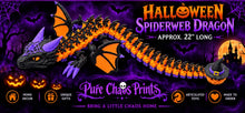 Halloween Spiderweb Dragon – Articulated 3D Printed Dragon with Pumpkin Witch Hat Tail