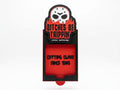 3D Printed Horror Movie Sticky Note Holder: Hockey Mask, Sarcastic Office Decor