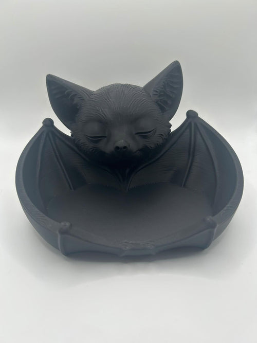 Sleeping Bat Soap Dish, Sponge Holder & Trinket Tray