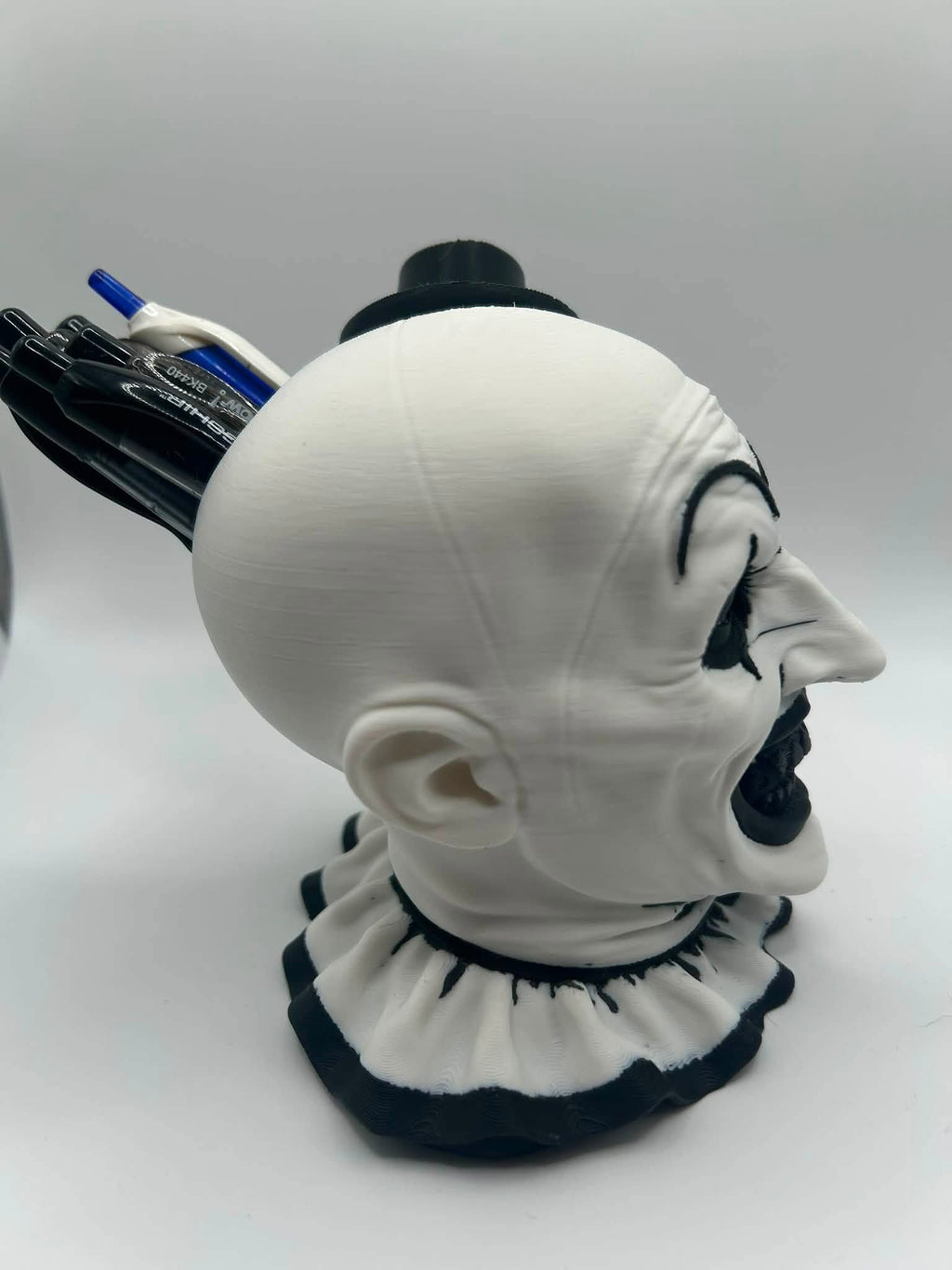 3D Printed Art the Clown Desk Organizer & Pen Holder | Terrifier Horror Decor