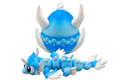 Ice Dragon with Egg | 3D Printed Articulated Dragon | Frost Dragon | Fantasy Dragon Gift