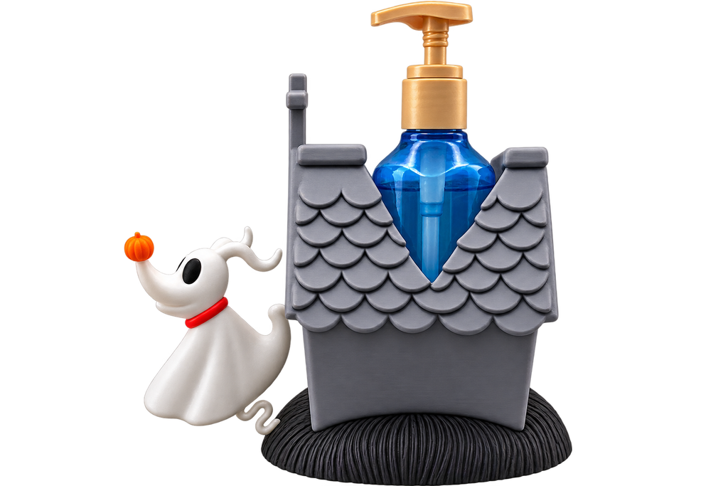 Halloween Ghost Dog Soap Dispenser Holder | 3D Printed Spooky Bathroom & Kitchen Decor