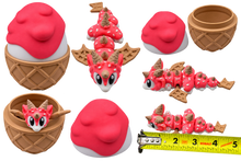 Ice Cream Dragon with Egg | 3D Printed Articulated Dragon | Cute Dessert Dragon | Dragon Egg