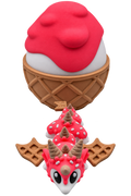 Ice Cream Dragon with Egg | 3D Printed Articulated Dragon | Cute Dessert Dragon | Dragon Egg