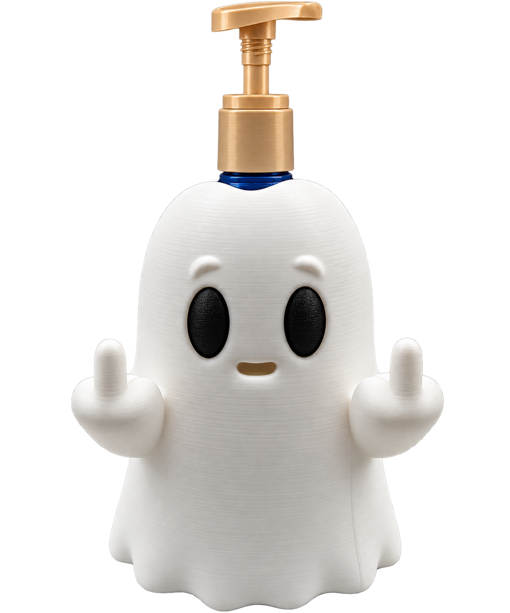 3D Printed Ghost Soap Dispenser Holder – Spooky Bathroom & Kitchen Decor