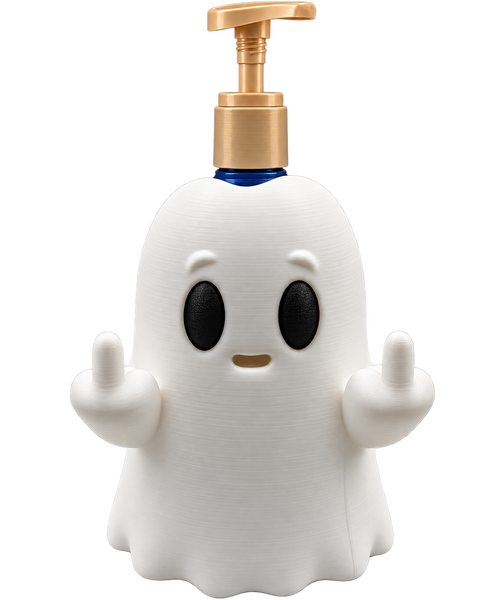 3D Printed Ghost Soap Dispenser Holder – Spooky Bathroom & Kitchen Decor