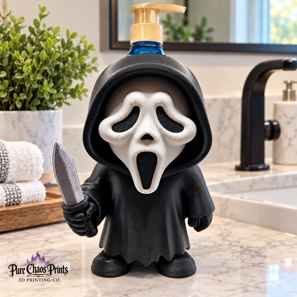 3D Printed Horror Mask Soap Holder | Spooky Bathroom Decor