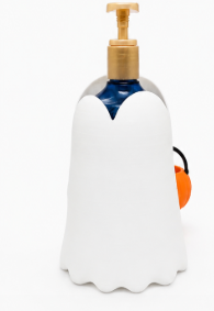 Spooky Ghost Soap Dispenser Holder (Trick-or-Treat Bucket Edition)