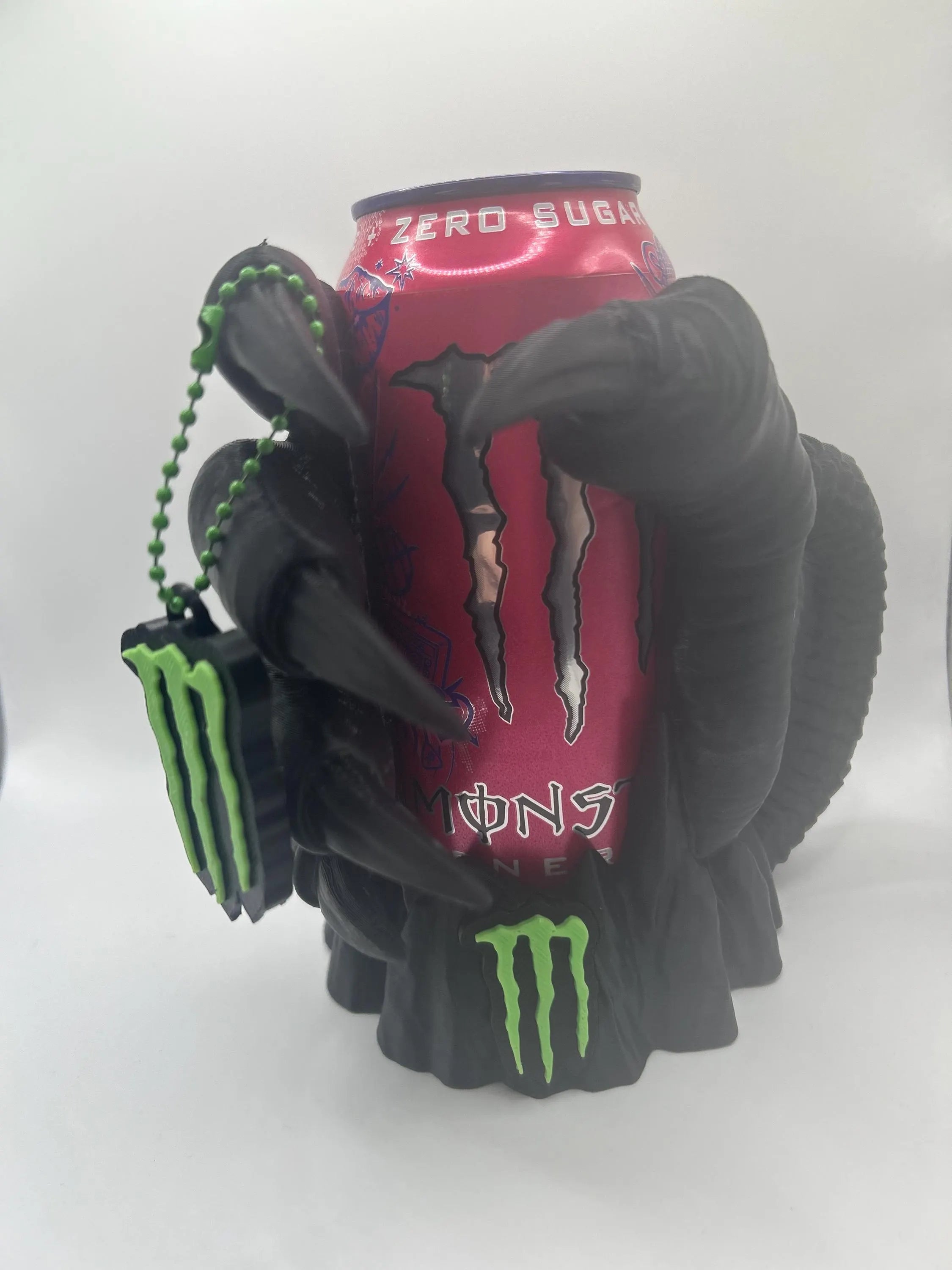 3D Printed Monster Claw Can Holder Mug with Handle – 16oz Energy Drink Cooler