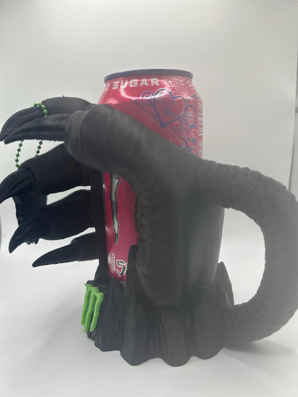3D Printed Monster Claw Can Holder Mug with Handle – 16oz Energy Drink Cooler
