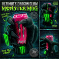 3D Printed Monster Claw Can Holder Mug with Handle – 16oz Energy Drink Cooler