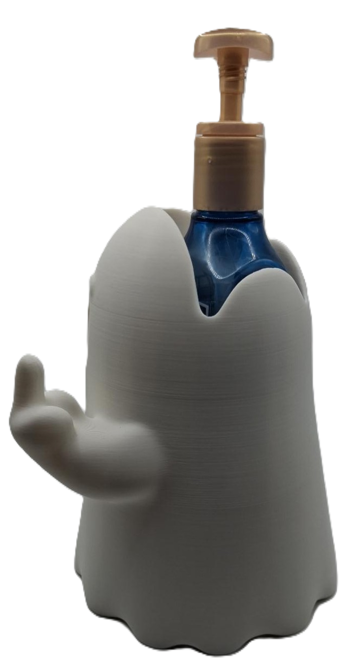 3D Printed Ghost Soap Dispenser Holder – Spooky Bathroom & Kitchen Decor