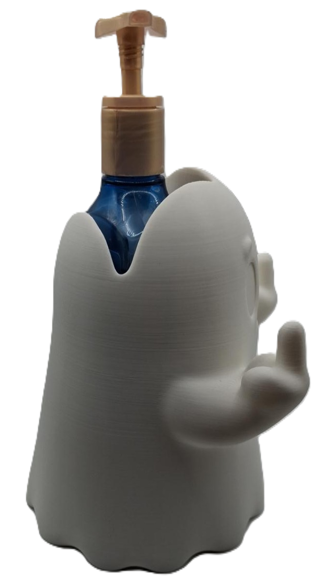 3D Printed Ghost Soap Dispenser Holder – Spooky Bathroom & Kitchen Decor